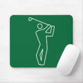 Mousepad - Golf Player Muismat (Met muis)