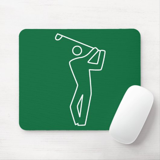 Mousepad - Golf Player Muismat (Met muis)