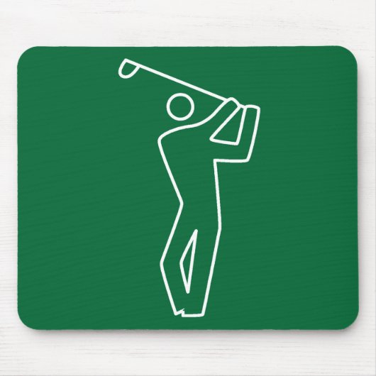 Mousepad - Golf Player Muismat (Voorkant)