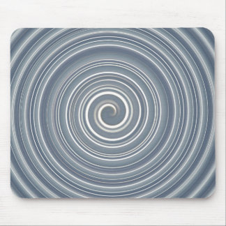 Mousepad grau-weisse Spirale Muismat