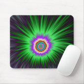 Mousepad Green Star Burst Muismat (Met muis)