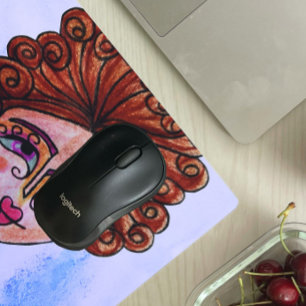 Mousepad (grillige vrouw 01) muismat