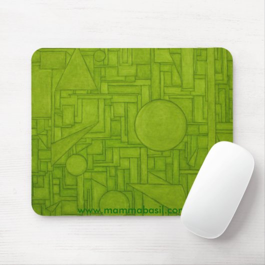 Mousepad - Groene stad Muismat (Met muis)