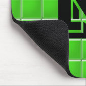 Mousepad - Groene tegels met brief Muismat (Hoek)