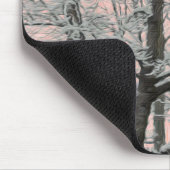 Mousepad grote boom in de sneeuw muismat (Hoek)