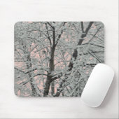 Mousepad grote boom in de sneeuw muismat (Met muis)