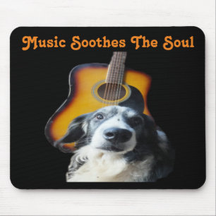 Mousepad Guitar Dog Muismat