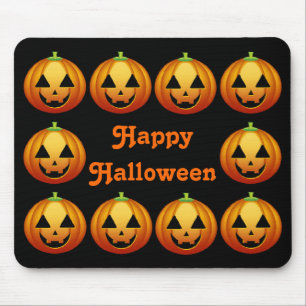 Mousepad Happy Halloween Pumpkins Muismat