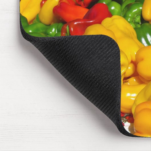 Mousepad - Helder gekleurde pepers Muismat (Hoek)