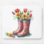 Mousepad-Hello Spring Floral Mouse Pad Muismat (Voorkant)