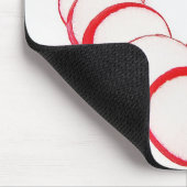 Mousepad Herz aus Radieschenscheiben Muismat (Hoek)