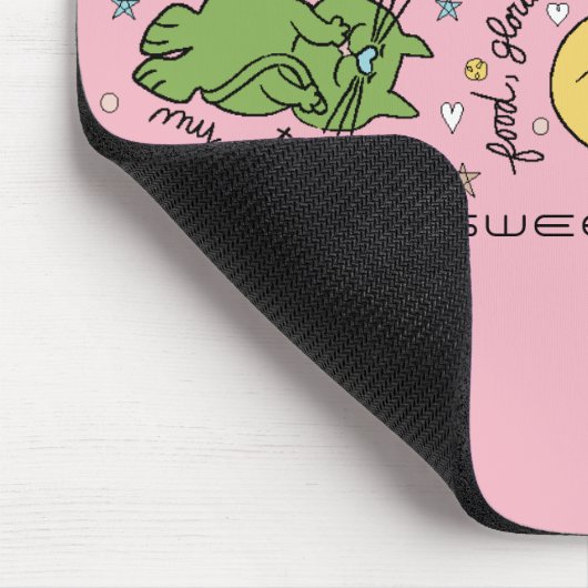 Mousepad "Hier Kat, Kat!" Muismat (Hoek)