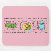 Mousepad "Hier Kat, Kat!" Muismat (Voorkant)