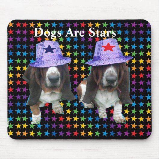 Mousepad Honden zijn sterren Muismat (Voorkant)