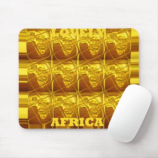 Mousepad Horizontale Sjabloon Lovely Africa Muismat (Met muis)