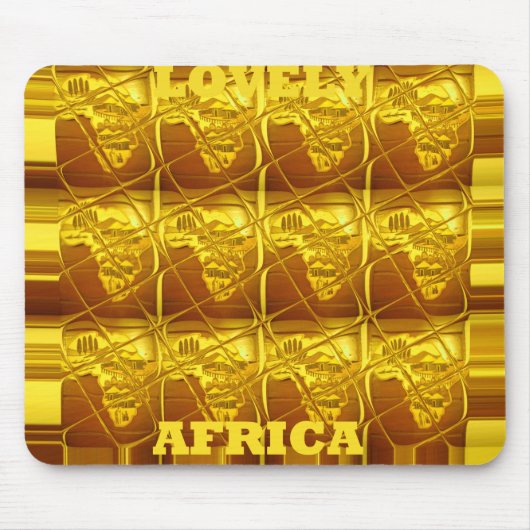 Mousepad Horizontale Sjabloon Lovely Africa Muismat (Voorkant)