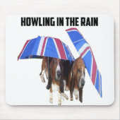 Mousepad Howling in de regen Muismat (Voorkant)