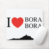 Mousepad I LIVE BORA BORA Muismat (Met muis)