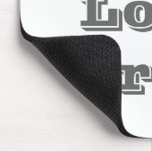 Mousepad I Love Grey Muismat (Hoek)