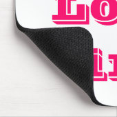 Mousepad I Love Pink Muismat (Hoek)