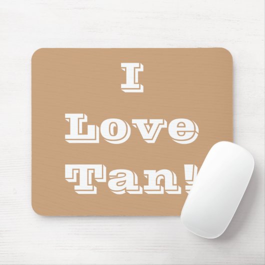 Mousepad I Love Tan Muismat (Met muis)