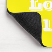 Mousepad I Love Yellow Muismat (Hoek)