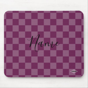 Mousepad in Raspberry Checker HAMbWG Muismat