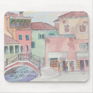 Mousepad "Italy/Waterverf Sketch" Muismat