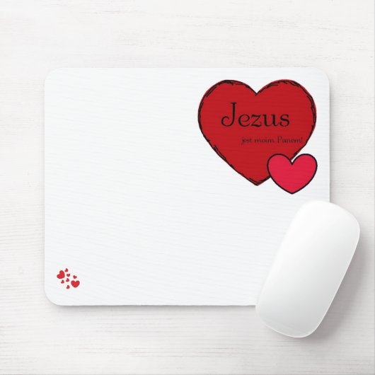 Mousepad: "Jezus is mijn Heer!" Muismat (Met muis)