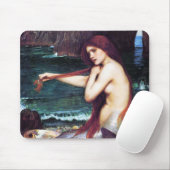 Mousepad: John Waterhouse - Een Zeemeermin Muismat (Met muis)