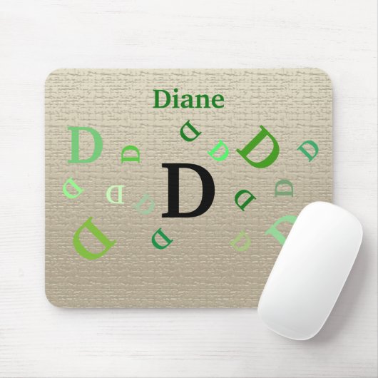 Mousepad - Jumked Letters met naam in groen Muismat (Met muis)