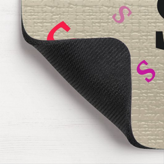 Mousepad - Jumked Letters met naam Muismat (Hoek)