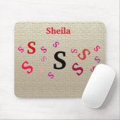 Mousepad - Jumked Letters met naam Muismat (Met muis)