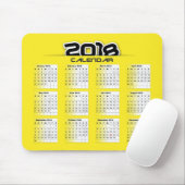 Mousepad Kalender 2018 Muismat (Met muis)