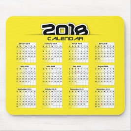 Mousepad Kalender 2018 Muismat