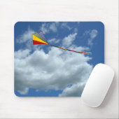 Mousepad - Kite in wolken Muismat (Met muis)