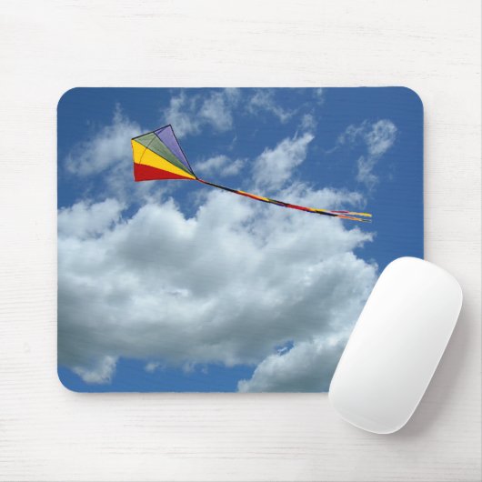 Mousepad - Kite in wolken Muismat (Met muis)