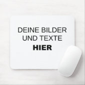 Mousepad komplett selbst gestalten muismat (Met muis)