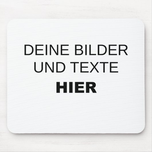 Mousepad komplett selbst gestalten muismat (Voorkant)