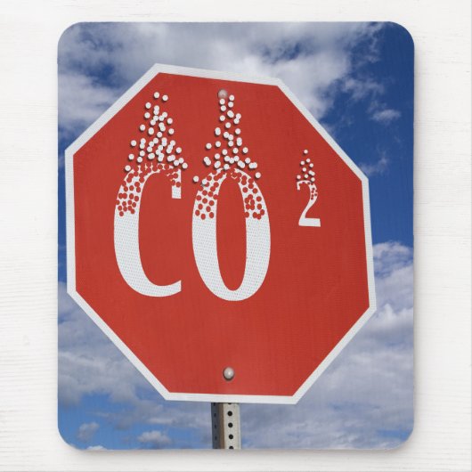 MOUSEPAD-koolstofvoetafdruk Muismat (Voorkant)