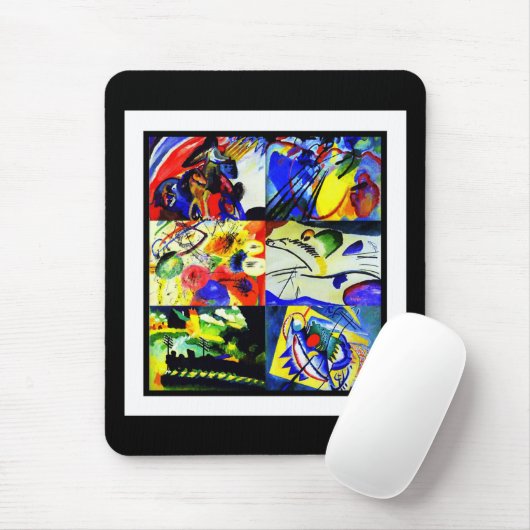 Mousepad  kunst Kandinsky Collage Muismat (Met muis)