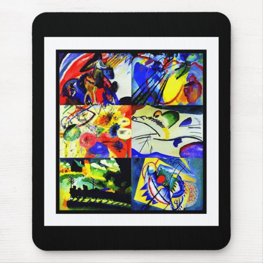 Mousepad kunst Kandinsky Collage Muismat (Voorkant)