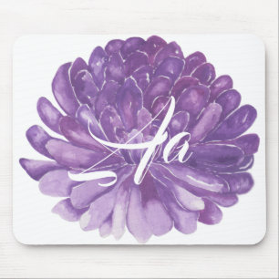 Mousepad "Lavender Flower/Waterverf Sketch" Muismat