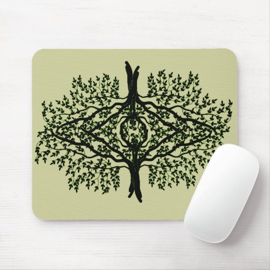 Mousepad - Leafy Kaleidoscopic Scene Muismat (Met muis)