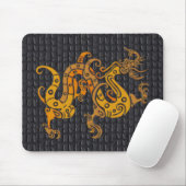 Mousepad Leather Gold Dragon (25-006) Muismat (Met muis)