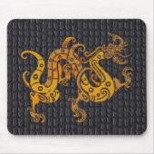 Mousepad Leather Gold Dragon (25-006) Muismat (Voorkant)