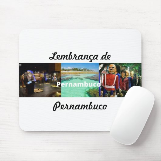 Mousepad lembrança de Pernambuco Muismat (Met muis)