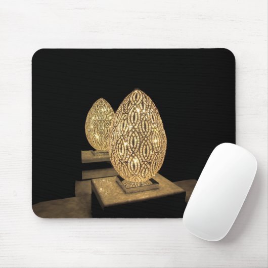 Mousepad—Lichte eieren Muismat (Met muis)