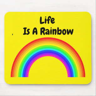 Mousepad Life is een regenboog Muismat