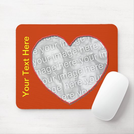 Mousepad - lijst van het hart muismat (Met muis)